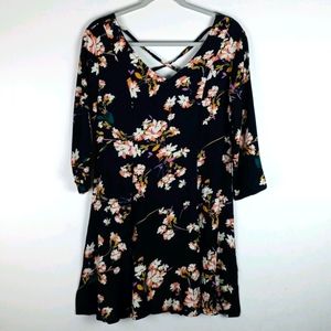 Zaful Black Floral Dress